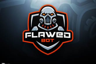 create mascot logo for sports,gaming,esports emblem