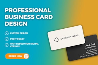 design a professional business card, digital or for print