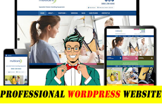 create a complete professional wordpress website