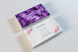 design a professional double sided business card