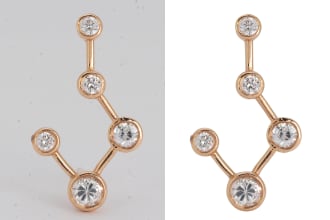 jewelry background remove and retouching service