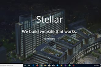 make attractive single page website to enhance your profile