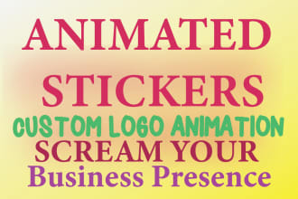 make the beautiful animated GIF stickers for you