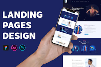 design a stunning landing page or homepage in figma