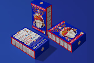 design a stunning product packaging design pouch or box