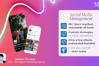 be your social media manager and content creator