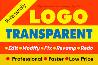 do logo redesign, remake, edit, revamp, update, redo resize and vectorise