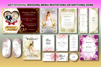 do invitation, birthday card, wedding or digital invitation design