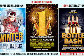 design stunning flyer or banner for your business