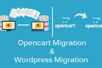 migrate your opencart,wordpress website