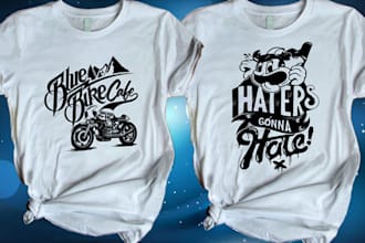 do typography and vintage t shirt design