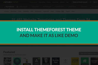 install wordpress theme as demo