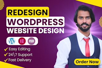 revamp wordpress design or revamp wordpress website