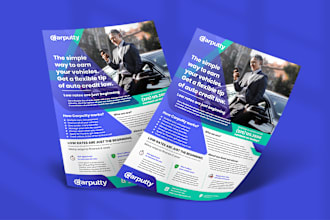 design a professional flyer or brochure for your business