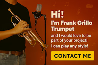 record an amazing and professional trumpet for you
