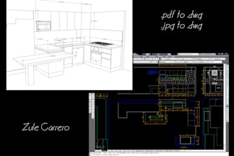 make a dwg, autocad file from a pdf or jpg