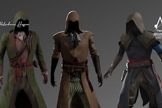 create 3d clothes and garments either for games or rendering
