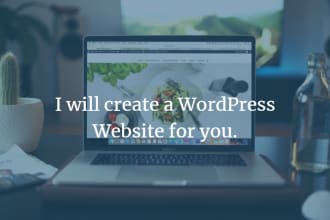 create a wordpress website for you