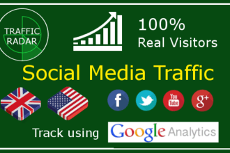 send social media traffic with real visitors