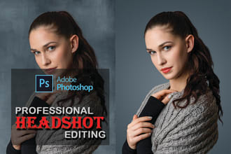 do premium professional headshot editing and photo retouching
