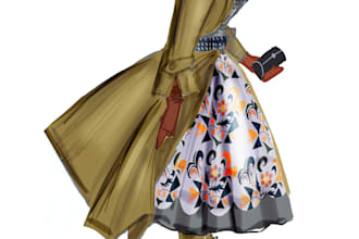 draw digital fashion illustration for you