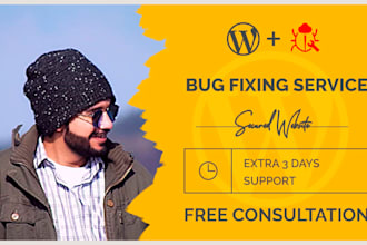 bug fix and customize  wordpress site