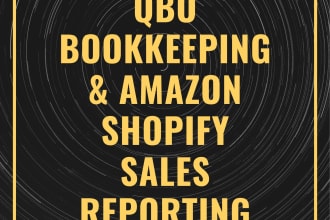 train qbo bookkeeping and amazon shopify sales reporting
