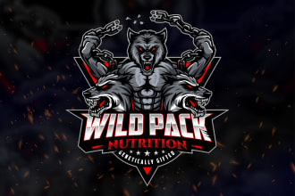 create modern gaming, esports, twitch, and mascot logo