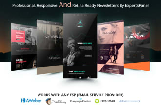do a professional HTML email newsletter design