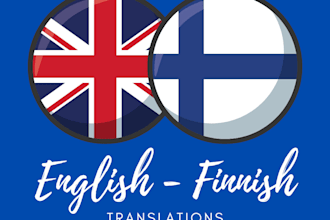 translate texts from english to finnish