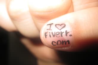 write a short message on my nail