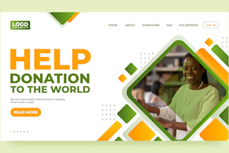 design charity fundraising nonprofit website ngo website