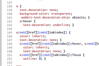 debug and fix any css and html issues