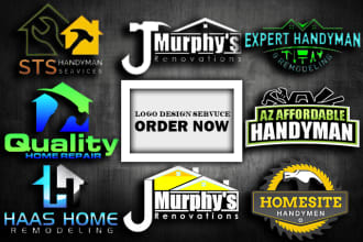 do home remodeling, handyman logo design service