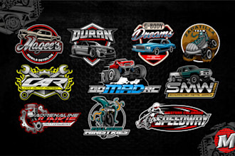 create racing and automotive logo