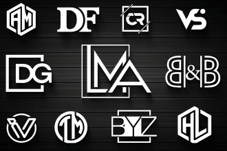 design modern initials of your business and company names