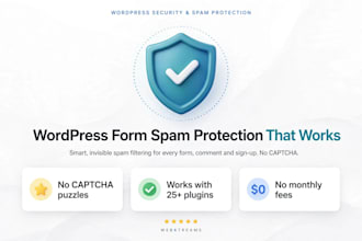 block wordpress form and comment spam, no captcha needed
