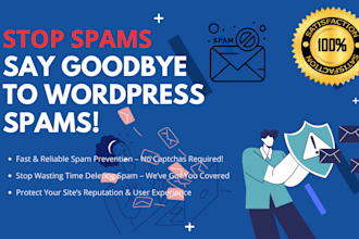 add protection to stop spams on wordpress  websites