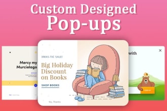 create a custom designed popup for your website