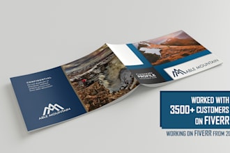 design a professional brochure, booklet, and catalog to boost sales