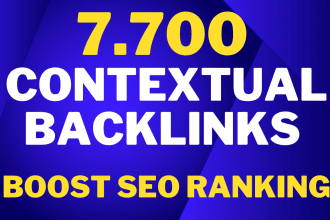 provide 7700 contextual tier 2 backlinks for SEO ranking