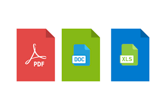 convert PDF to word, excel