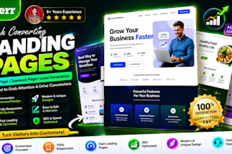 design landing page or squeeze page or sales page
