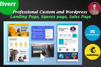 design landing page or squeeze page or sales page