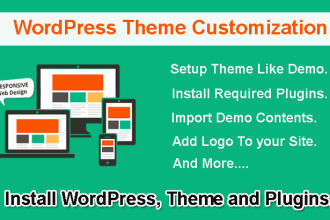 install wordpress theme as like your demo theme