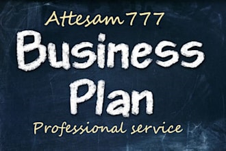 write business plan with financials and research part