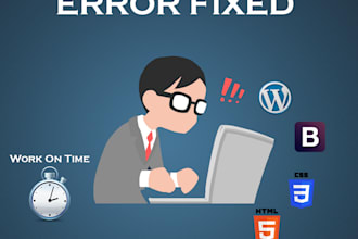 provide solution for wordpress, bootstrap, html and css