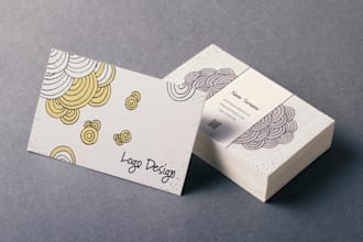 hand draw design business card ready for print
