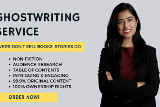 be your compelling and persuasive ghostwriter