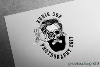 design amazing skull logo and illustration